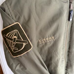 Cirrus Aircraft Green Aviation Bomber Jacket
